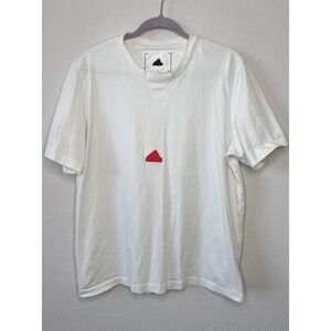 Adidas Originals White Graphic T-Shirt Men's Size L Streetwear Casual Tee